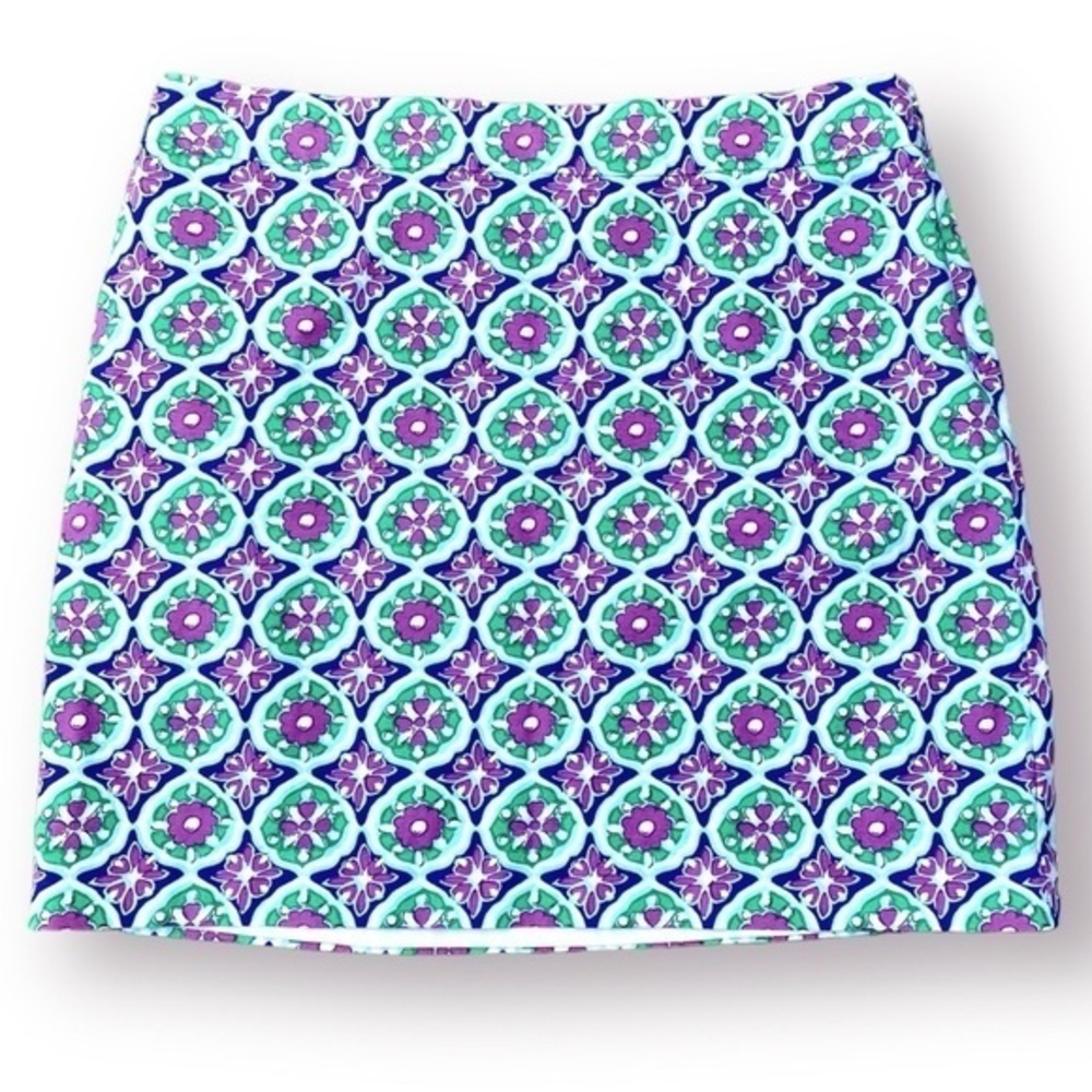 Talbots Abstract Floral Mini Skirt Size 16P